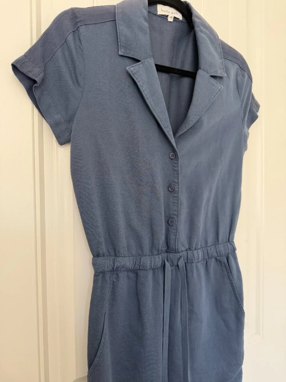 Bella Dahl | Linen Blend Short Sleeve Utility Jumpsuit